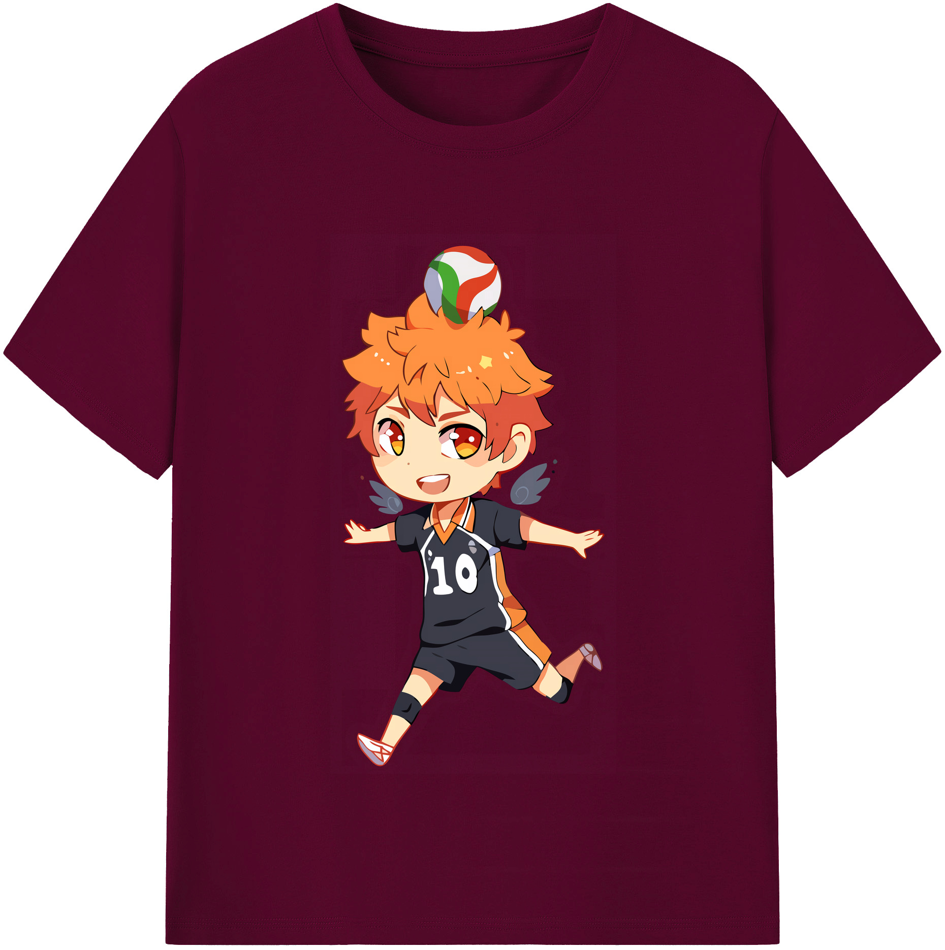 （画像用） ハイキュー!! Haikyu!! レディースカジュアルプリントTシャツ（綿100％）